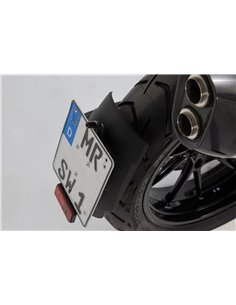Soporte de Matrícula Negro SW-Motech para BMW R 1200 GS (13-).