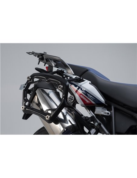 Soportes Laterales PRO SW-Motech Negro para Honda CRF1000L Africa Twin (15-17).