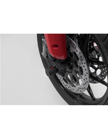 Kit de topes anticaidas para el eje delantero Negro. Ducati Multistrada V4 (20-).