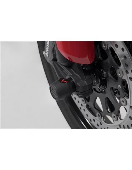 Kit de topes anticaidas para el eje delantero Negro. Ducati Multistrada V4 (20-).