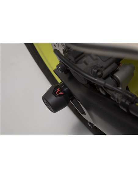 Kit de topes anticaidas para el eje trasero Negro. Yamaha MT-09 (16-).