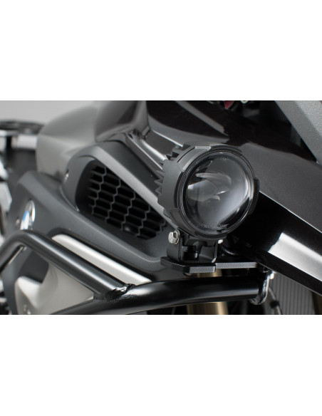 Soporte para luces para los faros antiniebla BMW Negro. BMW R 1200 GS (12-), R 1250 GS (21-).